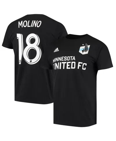 Adidas Originals Men's Adidas Kevin Molino Black Minnesota United Fc Go To Name And Number T-shirt