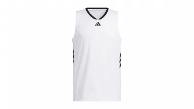 Pre-owned Adidas Originals Men's Adidas Legends Tank Top In White/black In Multi