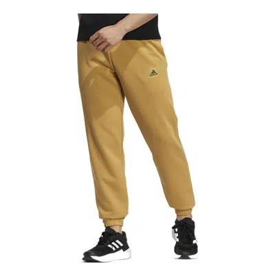 Adidas Originals Men's Adidas Logo Printing Pattern Bundle Feet Sports Pants/trousers/joggers Yellow In Brown
