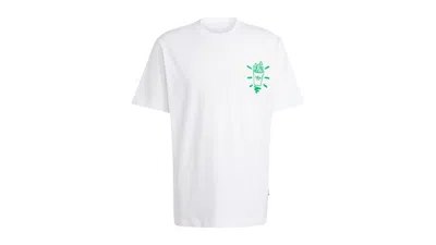 Pre-owned Adidas Originals Men's Adidas Logo T-shirt In White
