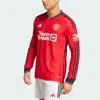 ADIDAS ORIGINALS MEN'S ADIDAS MANCHESTER UNITED 23/24 LONG SLEEVE HOME AUTHENTIC JERSEY