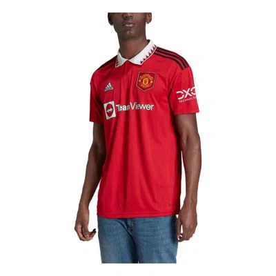 Adidas Originals Men's Adidas Manchester United Fan Edition Soccer/football Short Sleeve Red T-shirt