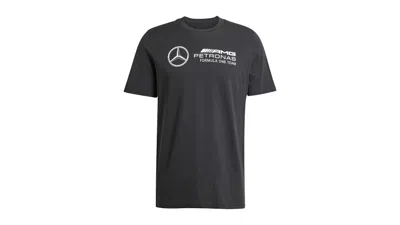 Pre-owned Adidas Originals Men's Adidas Mercedes Amg Petronas Formula Team Dna Graphic T-shirt In Black/white