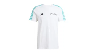 Pre-owned Adidas Originals Men's Adidas Mercedes Amg Petronas Formula Team Dna T-shirt In White/black