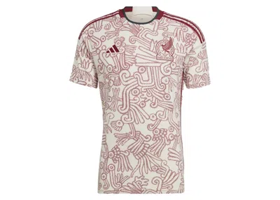 Pre-owned Adidas Originals Men's Adidas Mexico 22 Away Jersey (us Sizing) In Wonder White