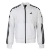 Adidas Originals Men's Adidas Mh Jkt Bomb 3s Woven White Jacket In Gray