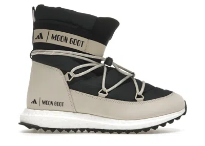 Pre-owned Adidas Originals Men's Adidas Moon Boot Moonboost High Sneakers In Core Black/clear Brown