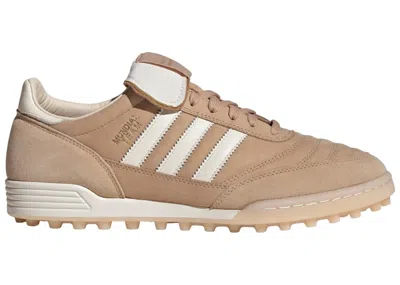 Pre-owned Adidas Originals Men's Adidas Mundial Team Sneakers In Magic Beige/off White/wonder White