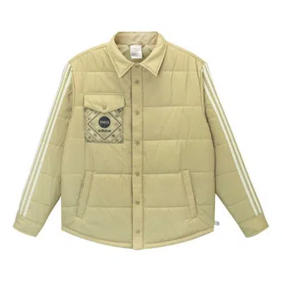 Adidas Originals Men's Adidas Neo Cny Wb Limited Chest Pocket Thermal Cotton Brown Green Jacket In Neutral