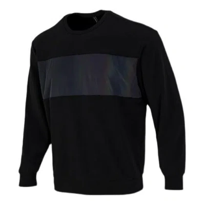 Adidas Originals Men's Adidas Neo Sw Irrd Swt Splicing Sports Round Neck Pullover Black