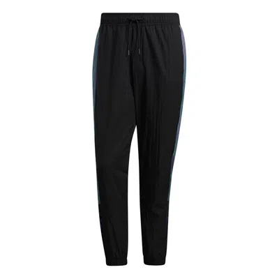 Adidas Originals Men's Adidas Neo Sw Wvn Tp Contrasting Colors Bundle Feet Sports Pants/trousers/joggers Black