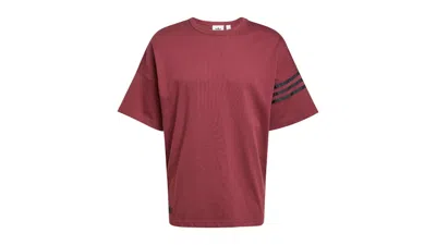 Pre-owned Adidas Originals Men's Adidas Neuclassics T-shirt In Shadow Red