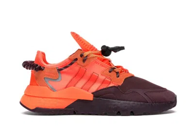 Pre-owned Adidas Originals Men's Adidas Nite Jogger Beyonce Ivy Park Sneakers In Maroon/solar Orange