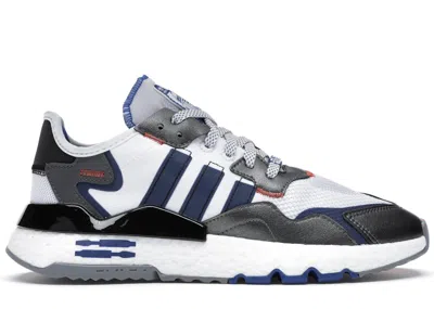 Pre-owned Adidas Originals Men's Adidas Nite Jogger Star Wars R2d2 Sneakers In Cloud White/core Black