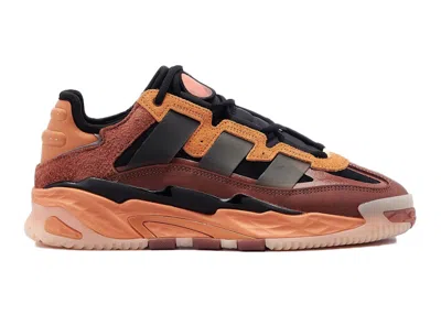 Pre-owned Adidas Originals Men's Adidas Niteball Sneakers In Hazy Copper/core Black/acid Orange In Multi