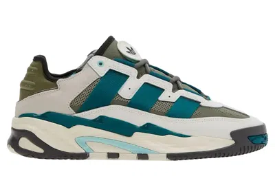 Pre-owned Adidas Originals Men's Adidas Niteball White Sneakers In White Tint/legacy Teal/legacy Green