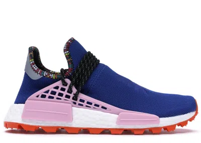 Pre-owned Adidas Originals Men's Adidas Nmd Hu Pharrell Inspiration Pack Sneakers In Powder Blue/light Pink/orange