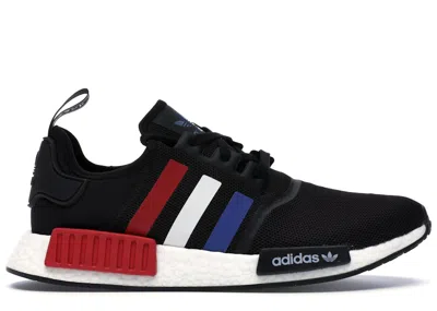Pre-owned Adidas Originals Men's Adidas Nmd R1 Black Tricolor Sneakers In Core Black/collegiate Royal/footwear White In Multi