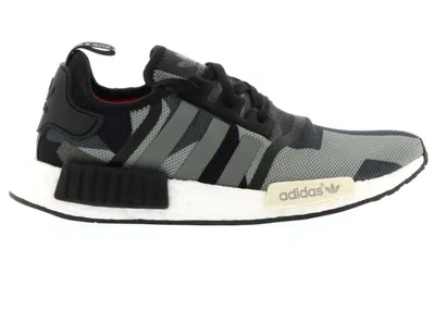 Pre-owned Adidas Originals Men's Adidas Nmd R1 Geometric Black Camo Sneakers In Core Black/core White In Multi