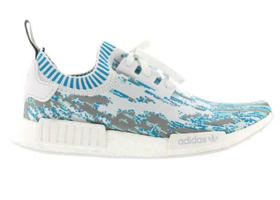 Pre-owned Adidas Originals Men's Adidas Nmd R1 Sneakersnstuff Datamosh In Footwear White/clear Aqua/lab Green