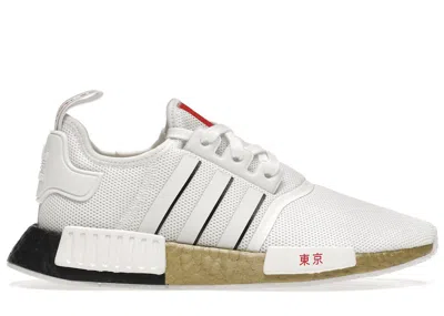 Pre-owned Adidas Originals Men's Adidas Nmd R1 United By Sneakers Tokyo In White/black/solar Red In Multi