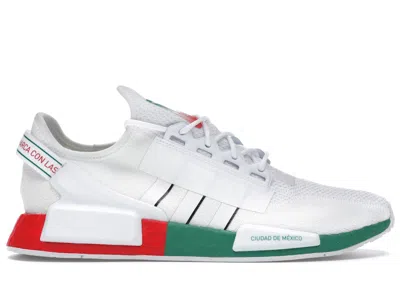 Pre-owned Adidas Originals Men's Adidas Nmd R1 V2 United By Sneakers Mexico City In White/black/green