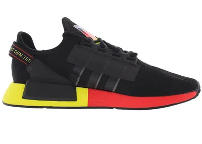 Pre-owned Adidas Originals Men's Adidas Nmd R1 V2 United By Sneakers Munich In Black/carbon/solar Red In Multi