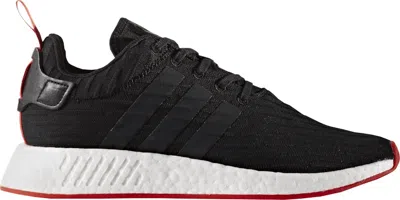 Pre-owned Adidas Originals Men's Adidas Nmd R2 Red Two Toned Sneakers In Core Black/core Red In Multi