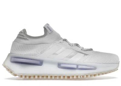 Pre-owned Adidas Originals Men's Adidas Nmd S1 White Sneakers In Cloud White/light Purple