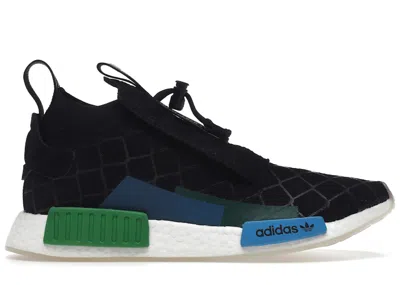 Pre-owned Adidas Originals Men's Adidas Nmd Ts1 Mita Sneakers Cages And Coordinates In Black/blue/green In Multi