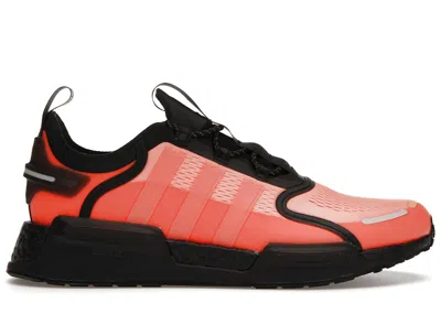 Pre-owned Adidas Originals Men's Adidas Nmd V3 Black Sneakers In Beam Orange/grey One/bliss Orange