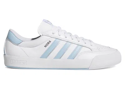 Pre-owned Adidas Originals Men's Adidas Nora Sneakers In Cloud White/clear Sky Blue/silver Metallic