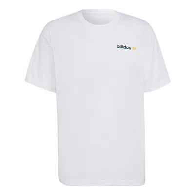 Adidas Originals Sport Resort Sailing T-shirt In White/green