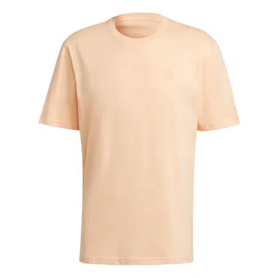 Adidas Originals Men's  Casual Breathable Sports Short Sleeve Apricot Color T-shirt In Neutral