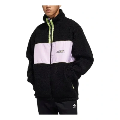 Adidas Originals Men's  Casual Logo Colorblock Sports Jacket Black