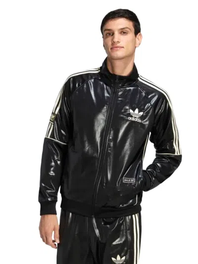 Pre-owned Adidas Originals Men's  Chile 20 Trefoil Track Jacket Large 8790 Rare In Black