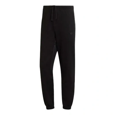 Adidas Originals Men's  Cotton Drawstring Elastic Waistband Sports Pants/trousers/joggers Black