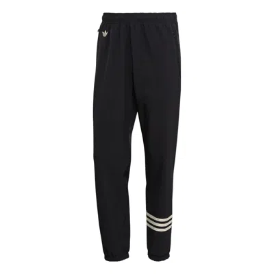 Adidas Originals Men's  New C Tp Logo Embroidered Pants Classic Sports Pants/trousers/joggers Black
