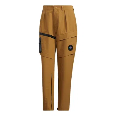 Adidas Originals Men's  Prem Wvn Pnt Casual Cargo Sports Pants/trousers/joggers Orange In Brown