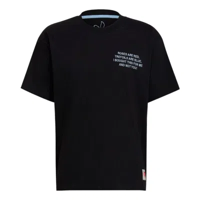 Adidas Originals Men's  Unitefit Tee Valentine's Day Solid Color Round Neck Short Sleeve Black