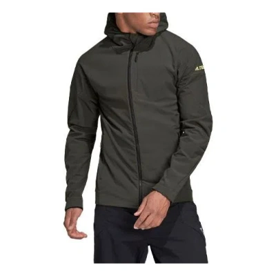 Adidas Originals Men's Adidas Outdoor Casual Sports Jacket Dark Brown