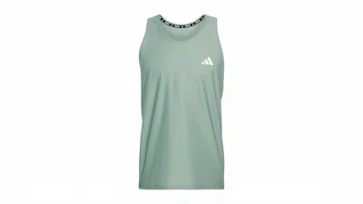 Pre-owned Adidas Originals Men's Adidas Own The Run Tank Top In Silver Green In Multi