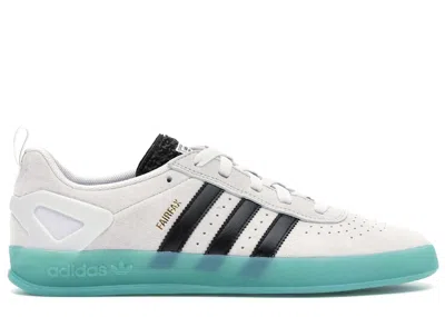 Pre-owned Adidas Originals Men's Adidas Palace Pro Benny Fairfax Sneakers In Crystal White/core Black/bright Cyan