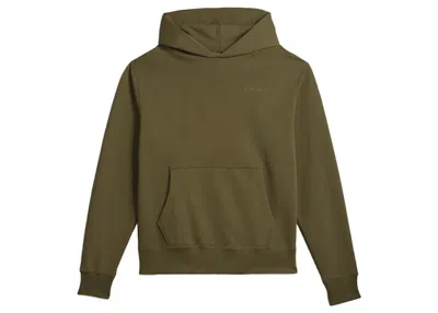 Pre-owned Adidas Originals Men's Adidas Pharrell Williams Basics Hoodie In Olive