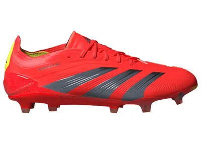Pre-owned Adidas Originals Men's Adidas Predator Elite Fg Team Solar Yellow Sneakers In Solar Red/core Black/team Solar Yellow 