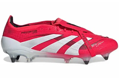Pre-owned Adidas Originals Men's Adidas Predator Elite Foldover Tongue Sg Sneakers In Lucid Red/cloud White/core Black In Multi
