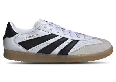 Pre-owned Adidas Originals Men's Adidas Predator Freestyle Indoor White Sneakers In Cloud White/core Black/gold Metallic