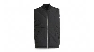 Pre-owned Adidas Originals Men's Adidas Premium Essentials Nylon Quilted Vest In Black