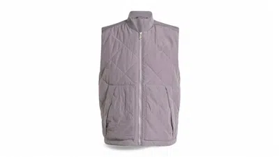 Pre-owned Adidas Originals Men's Adidas Premium Essentials Nylon Quilted Vest In Trace Grey In Gray