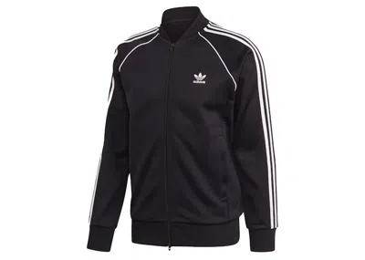 Pre-owned Adidas Originals Men's Adidas Primeblue Sst Track Jacket In Black/white